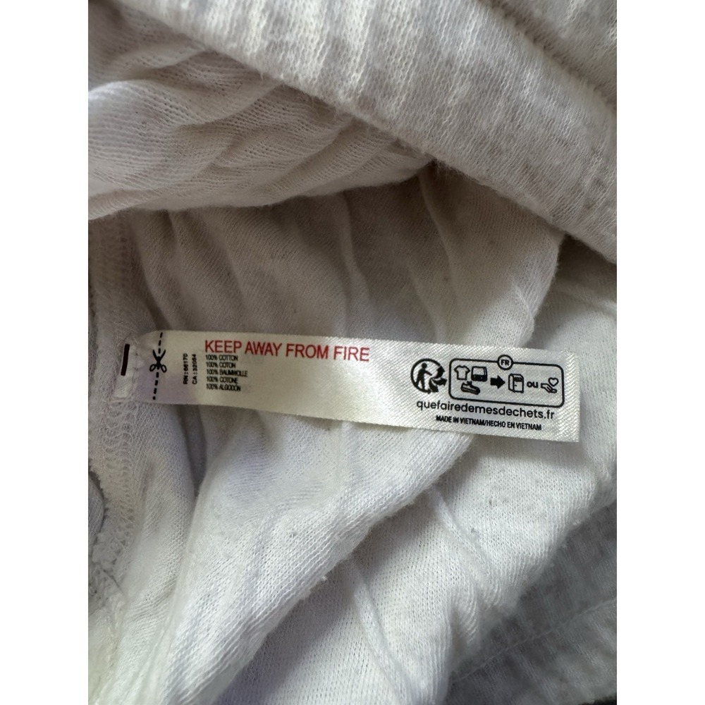 Free People Wait A Minute Wide Leg Lounge Cropped Pants in Cream Medium - Picture 5 of 10